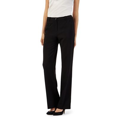 The Collection Petite Petite black smart bootcut long trousers